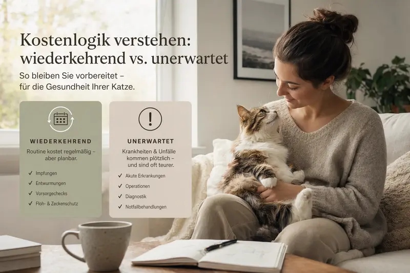 Katze beim Gesundheitscheck in ruhiger Umgebung