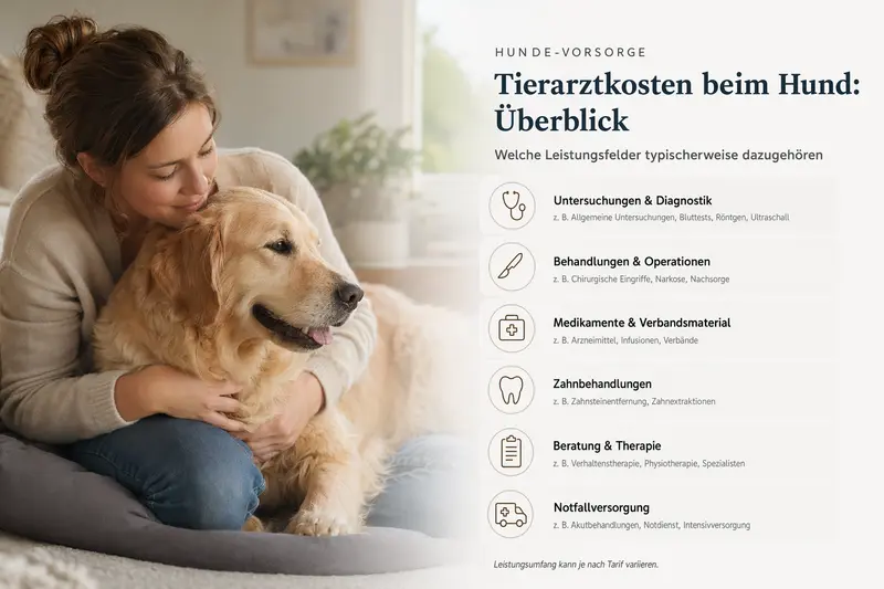 Hund beim Tierarzt zur Vorsorgeuntersuchung