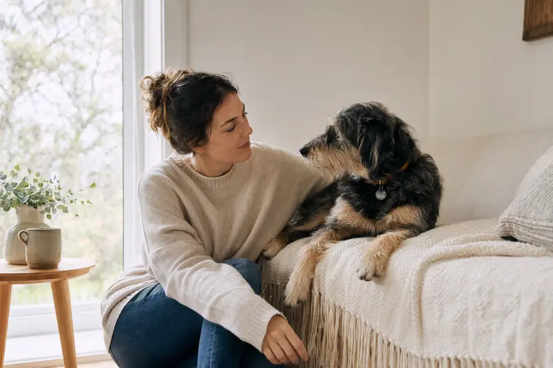 Hund beim Tierarzt – Symbolbild für Gesundheitsprüfung, Wartezeit und Versicherungsschutz