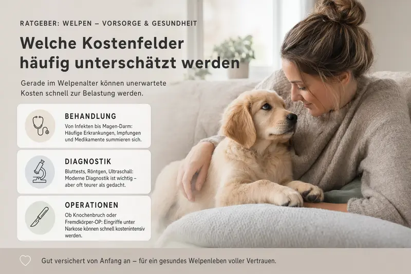 Welpe beim Tierarzt: Vorsorge und Gesundheit im ersten Lebensjahr