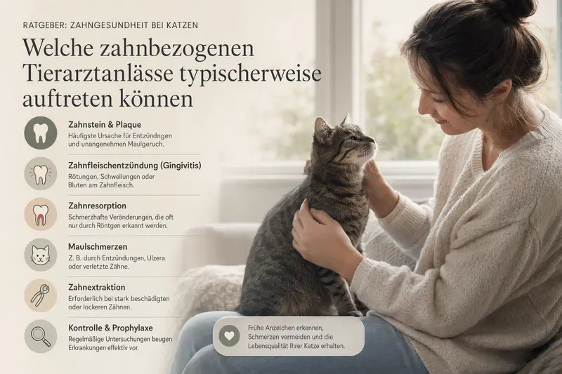 Katze mit Fokus auf Maul- und Zahnpflege