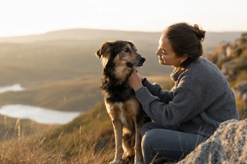 Ein Alaunt Hund zeichnet sich durch seine aufmerksame Haltung und die typischen Merkmale seiner Rasse aus.