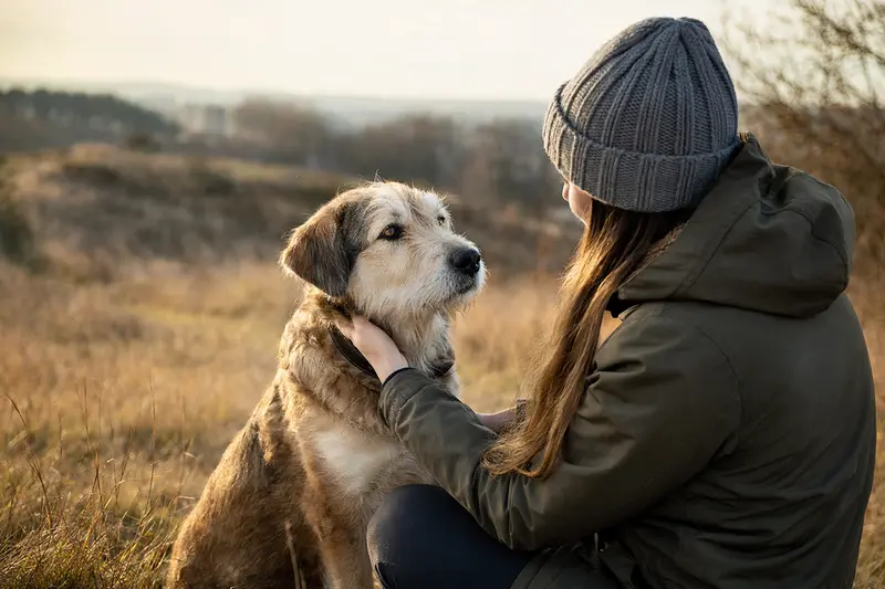 Aufmerksamer Ca Eivissec Hund in natürlicher Haltung vor hellem, neutralem Hintergrund als realistisches Hundeporträt.